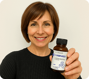 Person with KetoEssence product