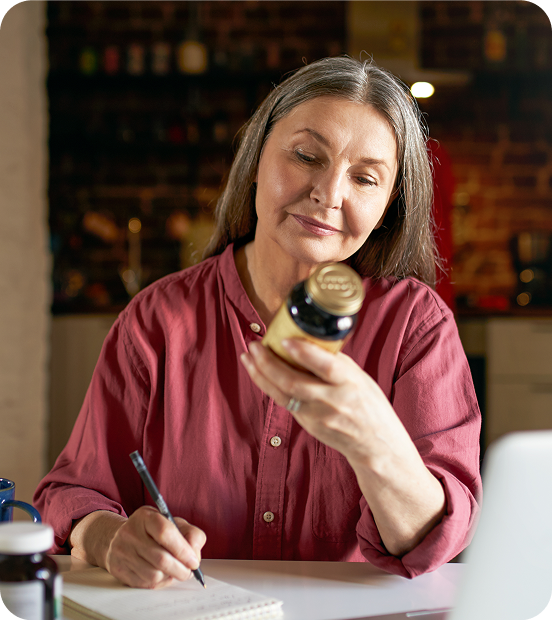 Woman with product
