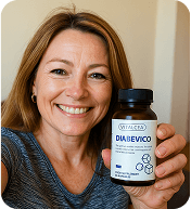 Person with KetoEssence product