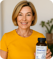 Person with KetoEssence product
